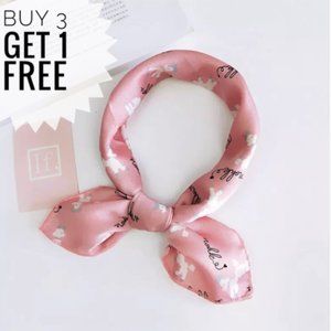 Holiday Party Cozy Beach Silky Square Neck Scarf